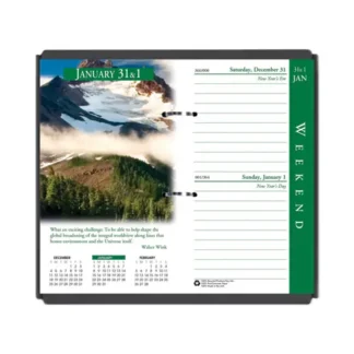 House of Doolittle™ Earthscapes Desk Calendar Refill, Nature Photography, 3.5 x 6, White/Multicolor Sheets, 12-Month (Jan to Dec): 2025