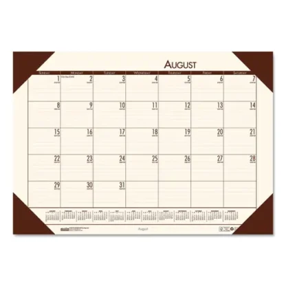 House of Doolittle™ EcoTones® 100% Recycled Academic Desk Pad Calendar