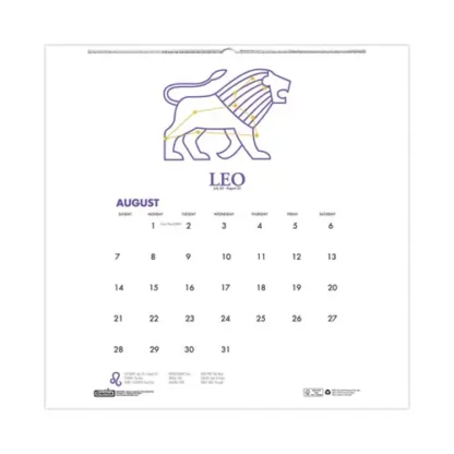 House of Doolittle™ Recycled Academic Zodiac Wall Calendar, 12-Month, 11 x 14, Multicolor (August 2024 - July 2025)