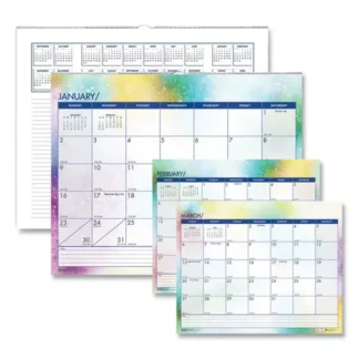 House of Doolittle™ Recycled Cosmos Wall Calendar, 2025, Night Sky Artwork, 14.88 x 12, 12-Month, White/Multicolor