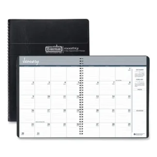 House of Doolittle™ Recycled Monthly 5-Year/62-Month Planner, Black Cover, 11 x 8.5, Dec 2024 to Jan 2030