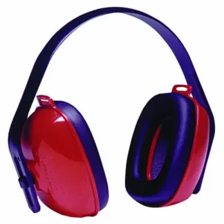 Howard Leight® by Honeywell QM24+ Three-Position Earmuffs, 25 dB NRR, Red/Black