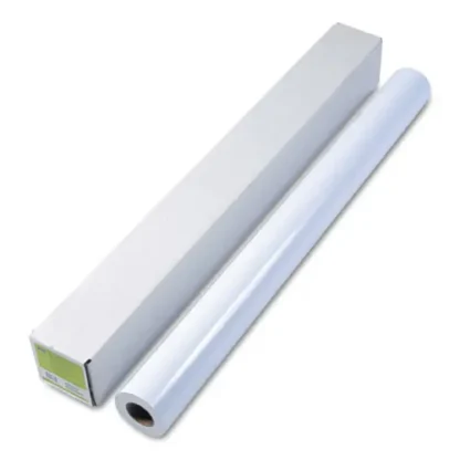 HP DesignJet Large Format Paper for Inkjet Prints, Satin White, 42" x 100 ft, 7 mil