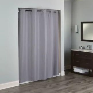 Hudson Diamond Waffle full panel GREY, snap liner with PP rings 71×77
