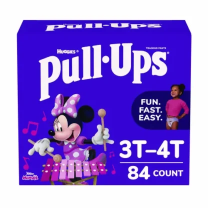 Huggies® Learning Designs Potty Training Pants for Girls, Size 5, 3T-4T, 32-40 lbs, 84/Carton
