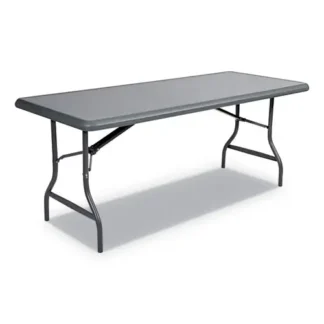 Iceberg IndestrucTable Industrial Folding Table, 72" x 30" x 29", Charcoal