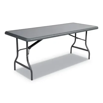 Iceberg IndestrucTable Industrial Folding Table, 72" x 30" x 29", Charcoal