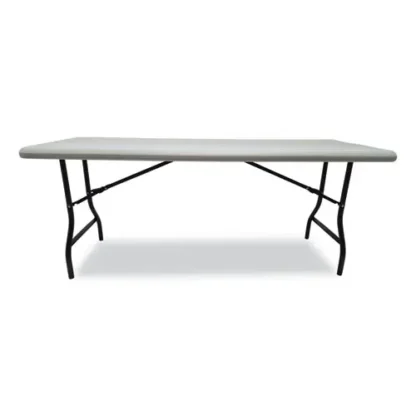Iceberg IndestrucTable Industrial Folding Table, Rectangular, 72" x 30" x 29", Platinum