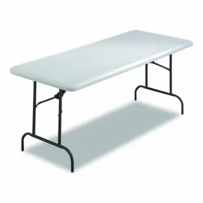 Iceberg IndestrucTables Too 600 Series Folding Table, Rectangular, 72" x 30" x 29", Platinum