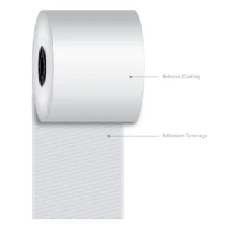 Iconex™ Sticky Media, 3.15" x 270 ft, White, 12 Rolls/Carton