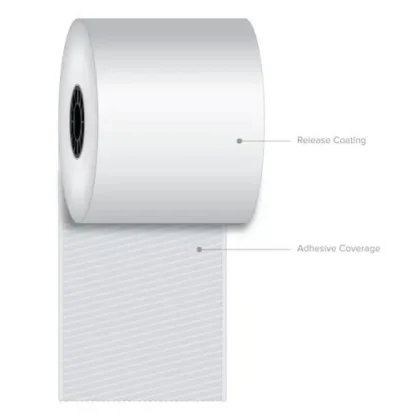 Iconex™ Sticky Media, 3.15" x 270 ft, White, 12 Rolls/Carton