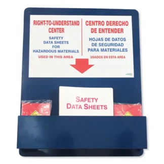 Impact® Bilingual "Right-To-Understand" SDS Center, Blue/White/Red