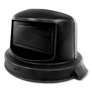 Impact® Domed Gator Lids for 44 gal Trash Can, Domed Lid, 27" Diameter, Black