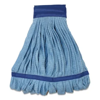 Impact® Microfiber Tube Wet Mops, Large, 5" Headband, Blue, 12/Carton