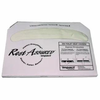 Impact® Rest Assured Seat Covers, White, 250/Pack, 20 Packs/Carton