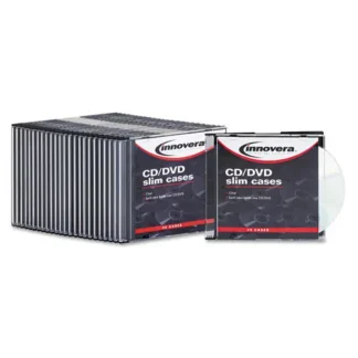 Innovera® CD/DVD Slim Jewel Cases