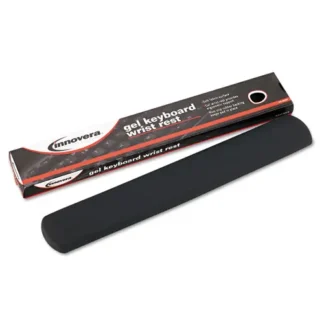 Innovera® Fabric-Covered Gel Keyboard Wrist Rest, Gray, 19 x 2.87 inches