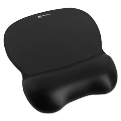 Innovera® Gel Mouse Pad with Wrist Rest, Black