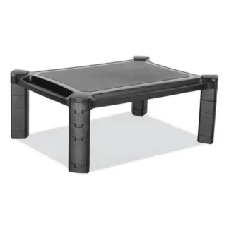 Innovera® Large Monitor Stand with Cable Management, Black, Supports 22 lbs