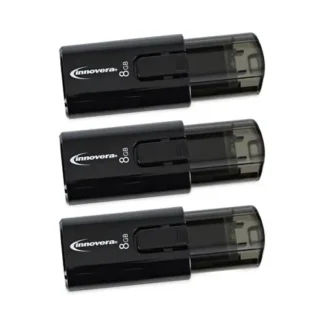 Innovera® USB 3.0 Flash Drive, 8 GB, 3/Pack