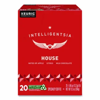 Intelligentsia House Blend Coffee K-Cups, Light Roast, 20/Box
