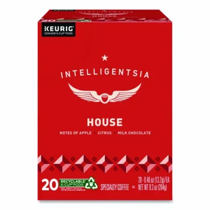 Intelligentsia House Blend Coffee K-Cups, Light Roast, 20/Box
