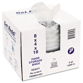 Inteplast Group Food Bags, 2 gal, Clear, 1,000/Carton