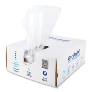 Inteplast Group Food Bags, 5.5 gal, Clear, 500/Carton