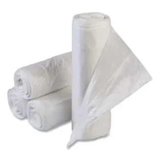 Inteplast Group High-Density Commercial Can Liner Value Pack, 33 gal, 10 mic, 33" x 39", Clear, Interleaved Roll, 25 Bags/Roll, 20 Rolls/CT