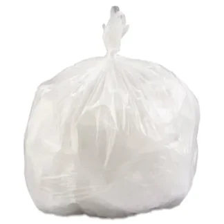 Inteplast Group High-Density Commercial Can Liner Value Pack, 33 gal, 14 mic, 33" x 39", Clear, Interleaved Roll, 250 Bags (25 Bags/Roll, 10 Rolls/Carton)