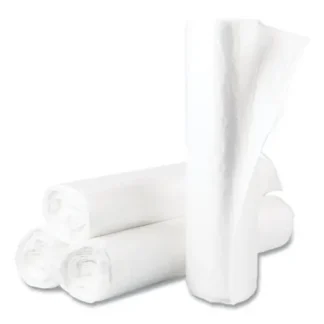 Inteplast Group High-Density Commercial Can Liner Value Pack, 45 gal, 14 mic, 40" x 46", Natural, Interleaved Roll, 25 Bags/Roll, 10 Rolls/CT