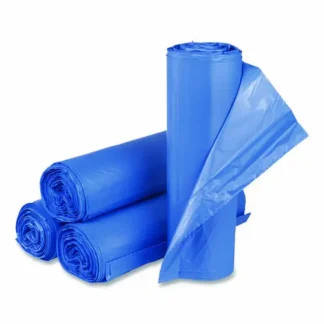 Inteplast Group High-Density Commercial Can Liners, Blue, 60 Gallon, 18 Micron, 40" x 48", 200/Carton