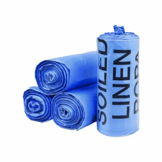 Inteplast Group Institutional Low-Density Can Liners, Soiled Linen, 30 gal, Blue, 200/Carton