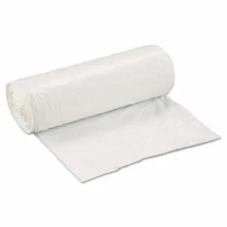 Inteplast Group Low-Density Commercial Can Liners, 30 gal, 0.8 mil, 30" x 36", White