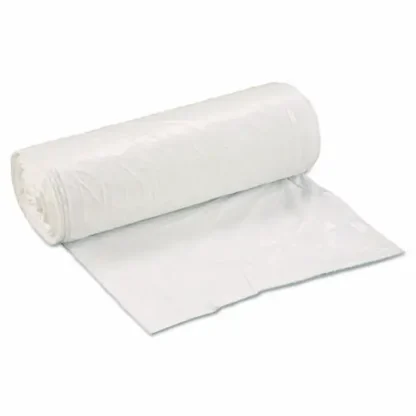 Inteplast Group Low-Density Commercial Can Liners, 30 gal, 0.8 mil, 30" x 36", White