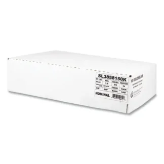 Inteplast Group Low-Density Commercial Can Liners, 60 gal, 1.5 mil, 38" x 58", Black, 20 Bags/Roll, 5 Rolls/Carton