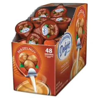 International Delight® Flavored Liquid Non-Dairy Coffee Creamer, Hazelnut Mini Cups, 48/Box