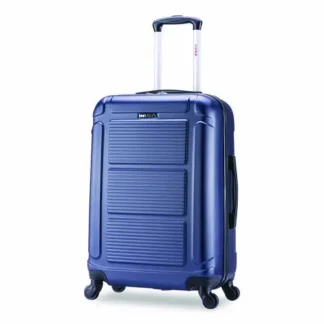 InUSA Luggage Pilot Hard Side Carry-On Suitcase, Four-Wheeled Spinner, Blue