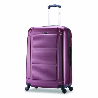 InUSA Luggage Pilot Hard Side Carry-On Suitcase, Four-Wheeled Spinner, Wine