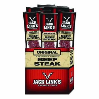 Jack Link’s Beef Steak, Original, 1 oz, 12/Box