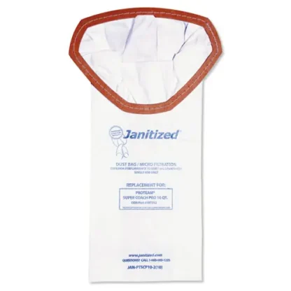 Janitized® Vacuum Filter Bags Designed to Fit ProTeam Super Coach Pro 10, 100/Carton