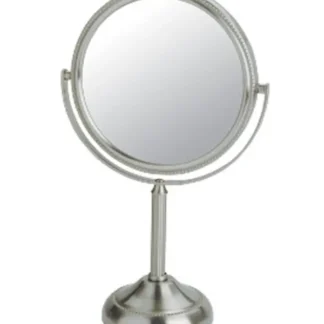 Jerdon 6 inch Tabletop Mirror, 5x-1x, Chrome
