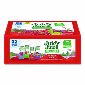 Juicy Juice® Juice Box Variety Pack, Assorted Flavors, 6.75 oz, 32/Carton