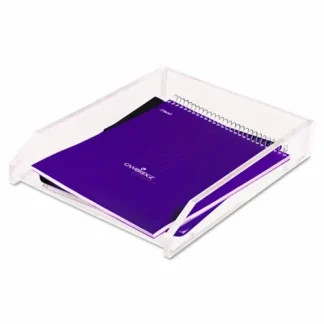 Kantek Clear Acrylic Letter Tray, 1 Section, Letter Size, Clear