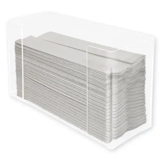 Kantek Multifold Paper Towel Dispenser, Clear, 11.5" x 4.2" x 6.75"
