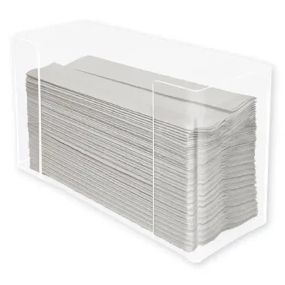 Kantek Multifold Paper Towel Dispenser, Clear, 11.5" x 4.2" x 6.75"