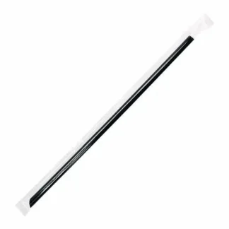 Karat® Jumbo Straws, 9", Black, 2,000/Carton