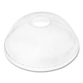 Karat® PET Dome Lids for 32 oz Cold Cups, Clear, Plastic, 500/Carton