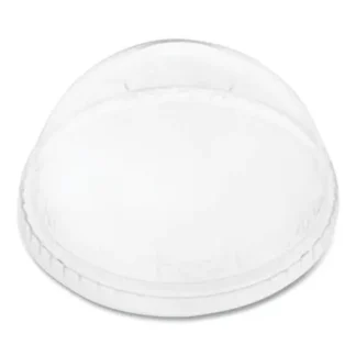 Karat® PET Lids, No Hole Dome Lid, Fits 12 oz to 24 oz Cold Cups, Plastic, Clear, 1,000/Carton