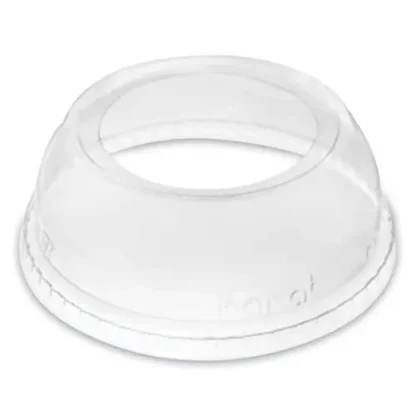 Karat® PET Lids, Wide Opening Dome, Fits 12 oz to 24 oz Cold Cups, Plastic, Clear, 1,000/Carton